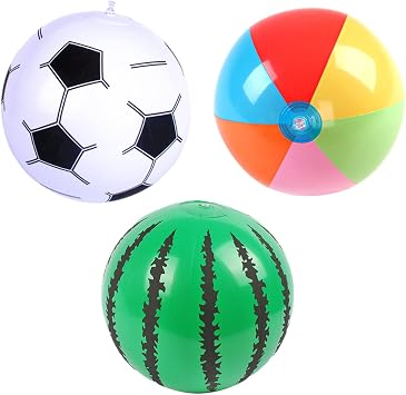 Beach Ball Ball Inflatable Playground Ball Ball Hand Ball Dodge Water Play Pool Beach Party Summer Vacation Sports Garden Swimming Bubble Ball Summer Day Toy 3 Colors
