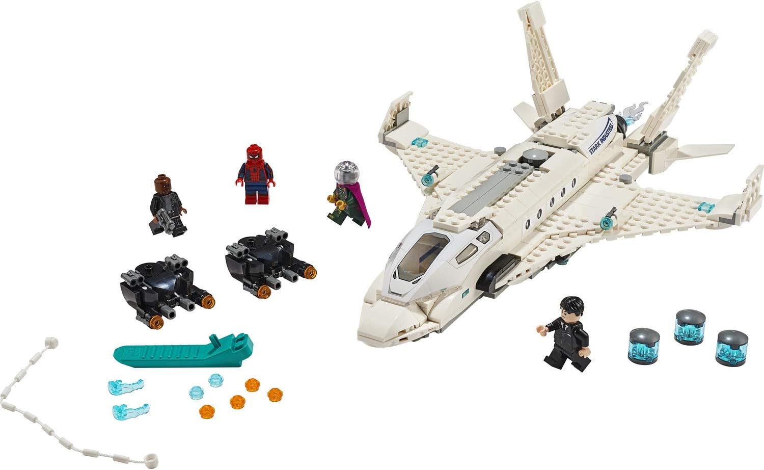 Marvel Spider Man Far from Home: Stark Jet and The Drone Attack 76130 Building Kit (504 Pieces)