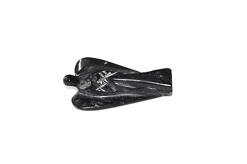 Miniatura 3 de Jet Fantastic Obsidiana Negra 2" Ángel Curación Chakra Equilibrio Único Energía Rara Amor Divino Espiritual Psíquico