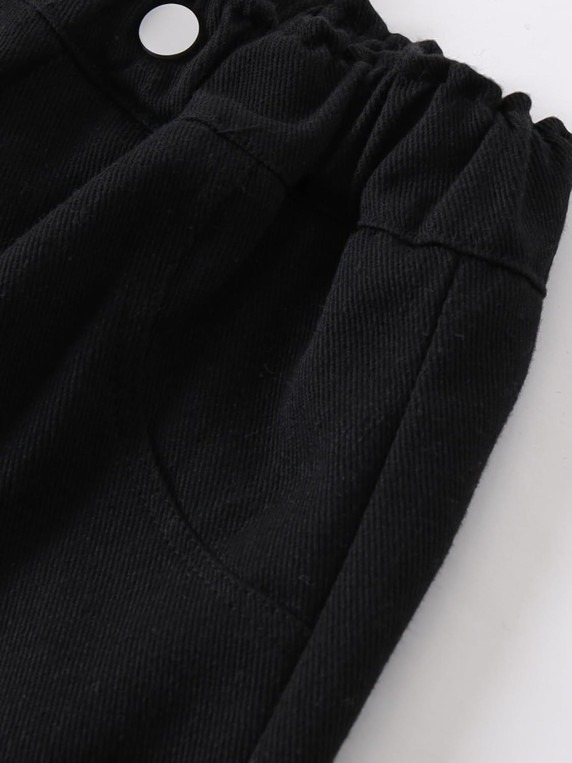 3 Packs Girls' Denim Shorts High Waist Straight Leg Elastic Waist Casual Loose Shorts for Summer Outfit 3-14Y - Image 2