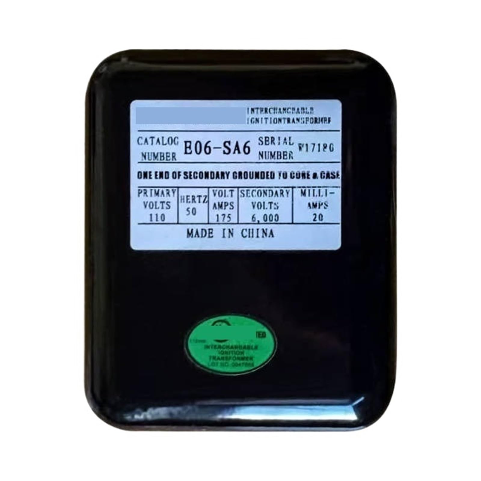 UOUOBEAR Ignition Transformer E06-SA6（110V, High Voltage Spark Transformer for Furnace, Boiler