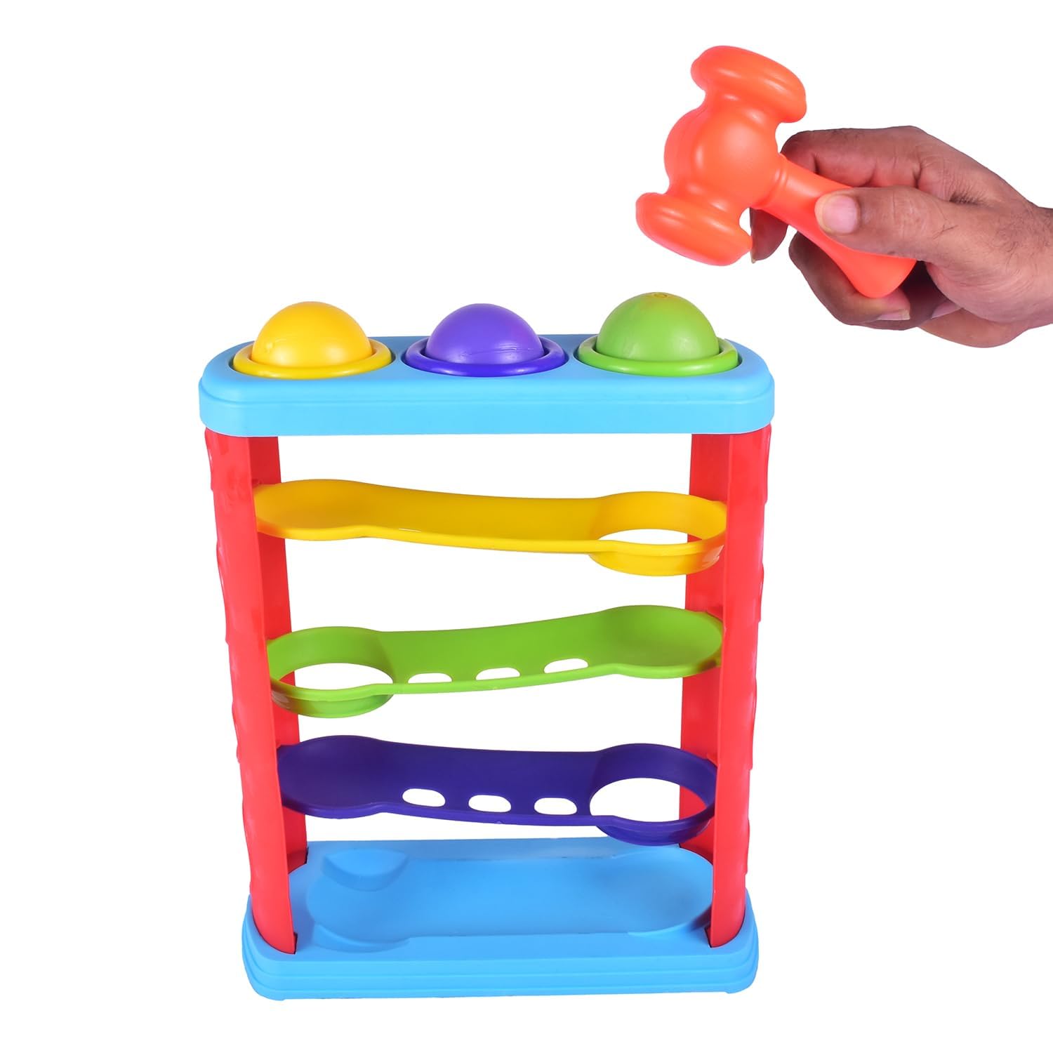 AmtiQ Hammer Ball Toys for Kids - Pounding Game Set for Baby Kids and Toddlers for Early Development, Best Toy Boys and Girls-Multi Color (B0CLVM8SMX) Amazon Price History, Amazon Price Tracker