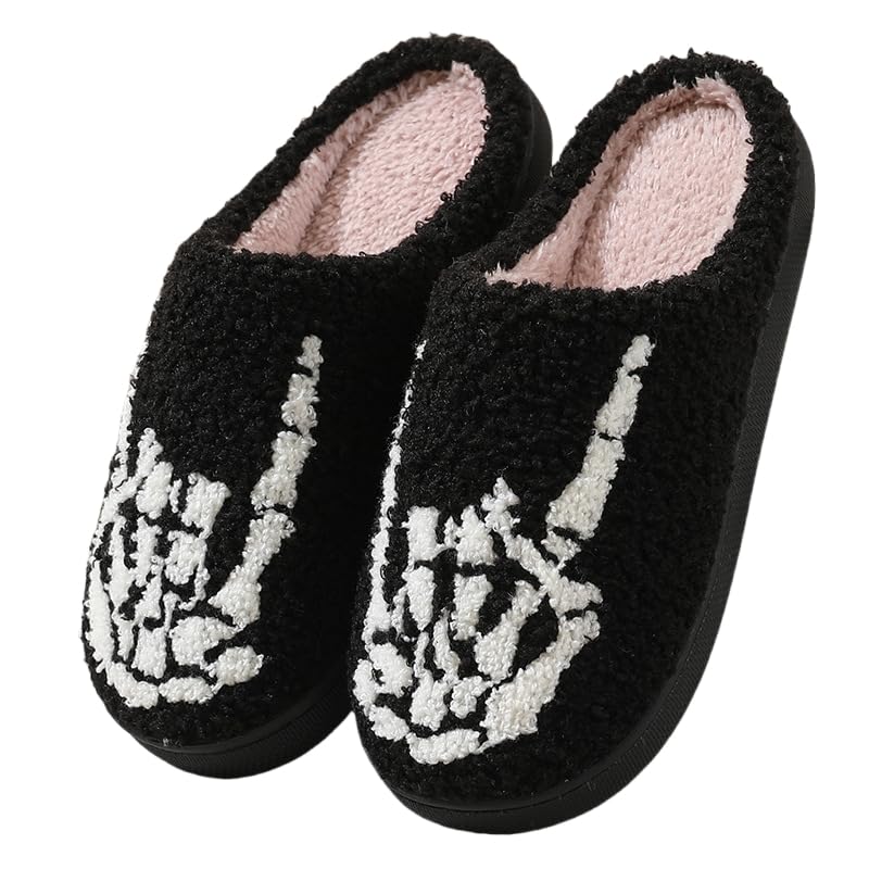 Image of Comfy Elastic Slippers for Women Men,Memory Foam Soft Plush House Slippers