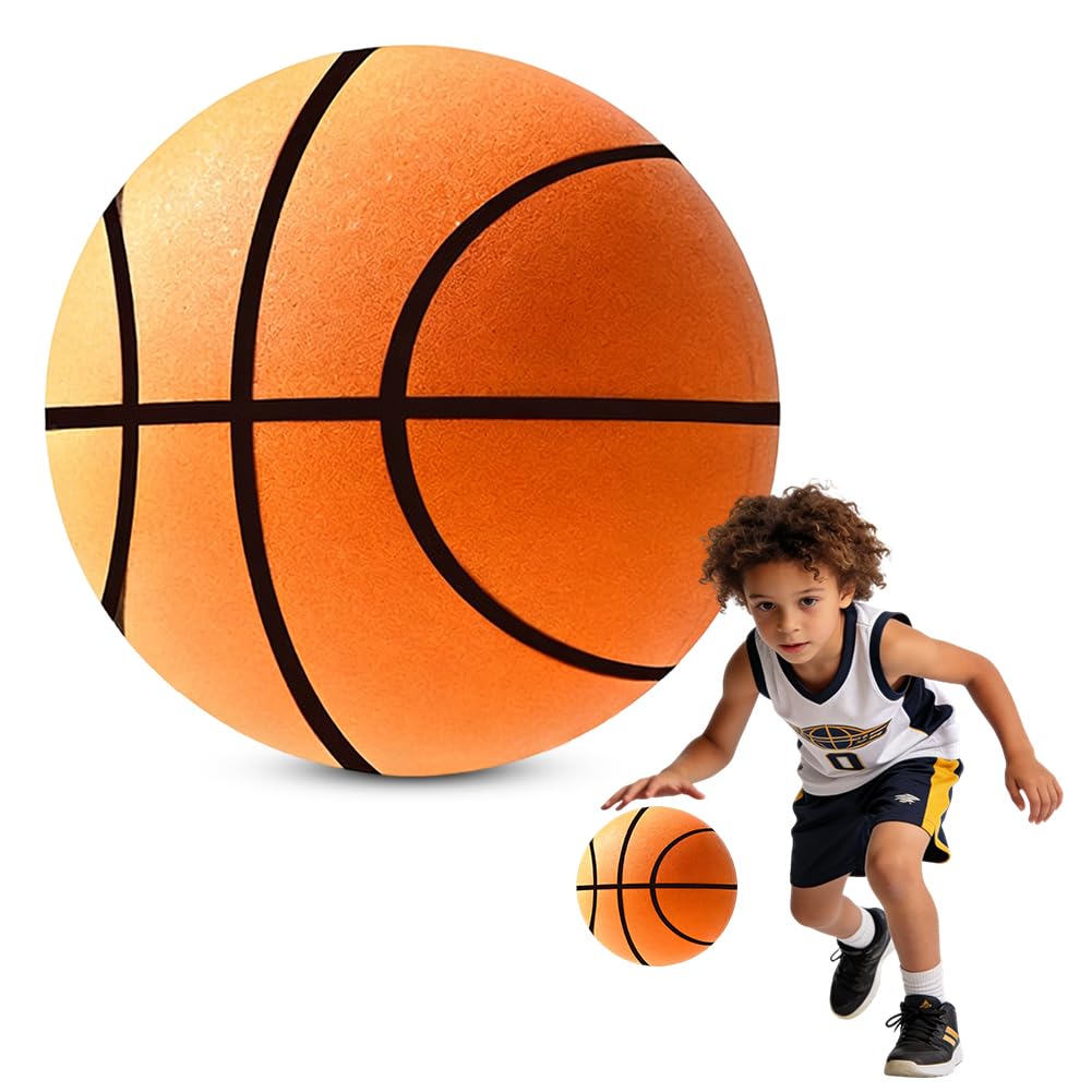 Silent Dribble Dream – Ballon De Basket Silencieux Taille 7 (24 Cm) – Mousse Anti-bruit – PU – Entraînement Intérieur Sans Déranger