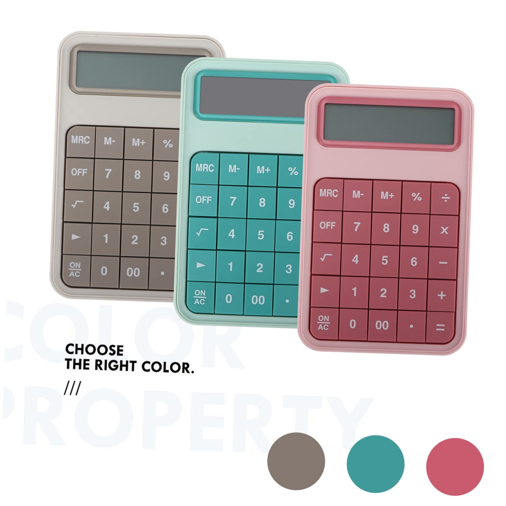 PLAFOPE Calculadora de Oficina con Función Estándar Pantalla LCD de 12 Dígitos Calculadora para La Escuela La Oficina El Hogar Y La Tienda