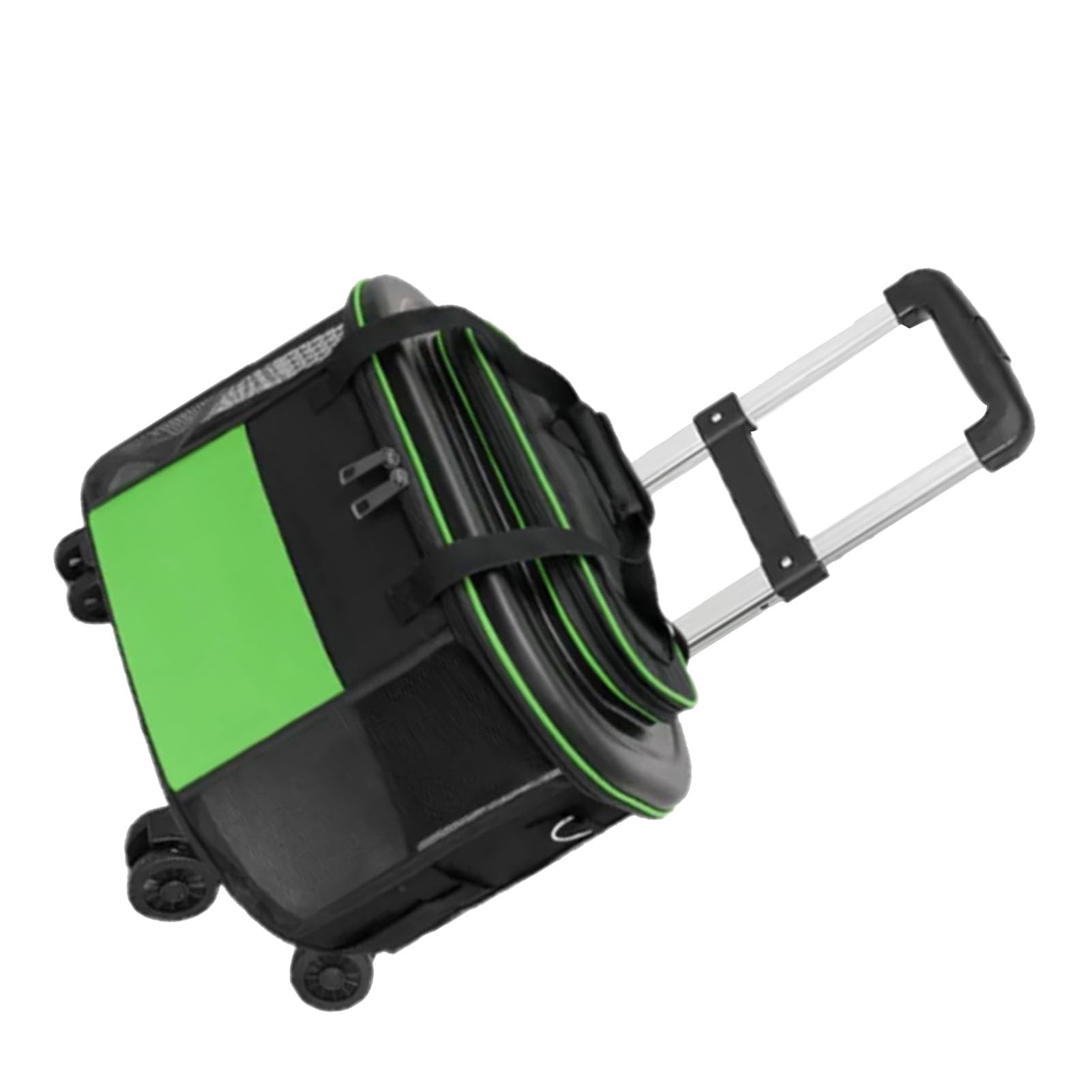 Transportín para Gatos con Ruedas Transportín para Mascotas para Gatos Perros Maleta Portátil para Mascotas Transportín para Perros Pequeños Transportador para Perros Y Gatos(Verde)