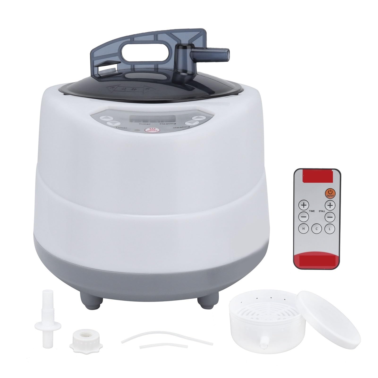 Sauna Heater, Smart sweat steaming box for home use, full-body sweating, fully automatic sauna room, multi-function fumigation machine, smart for Home, Hotel, Spa(White)