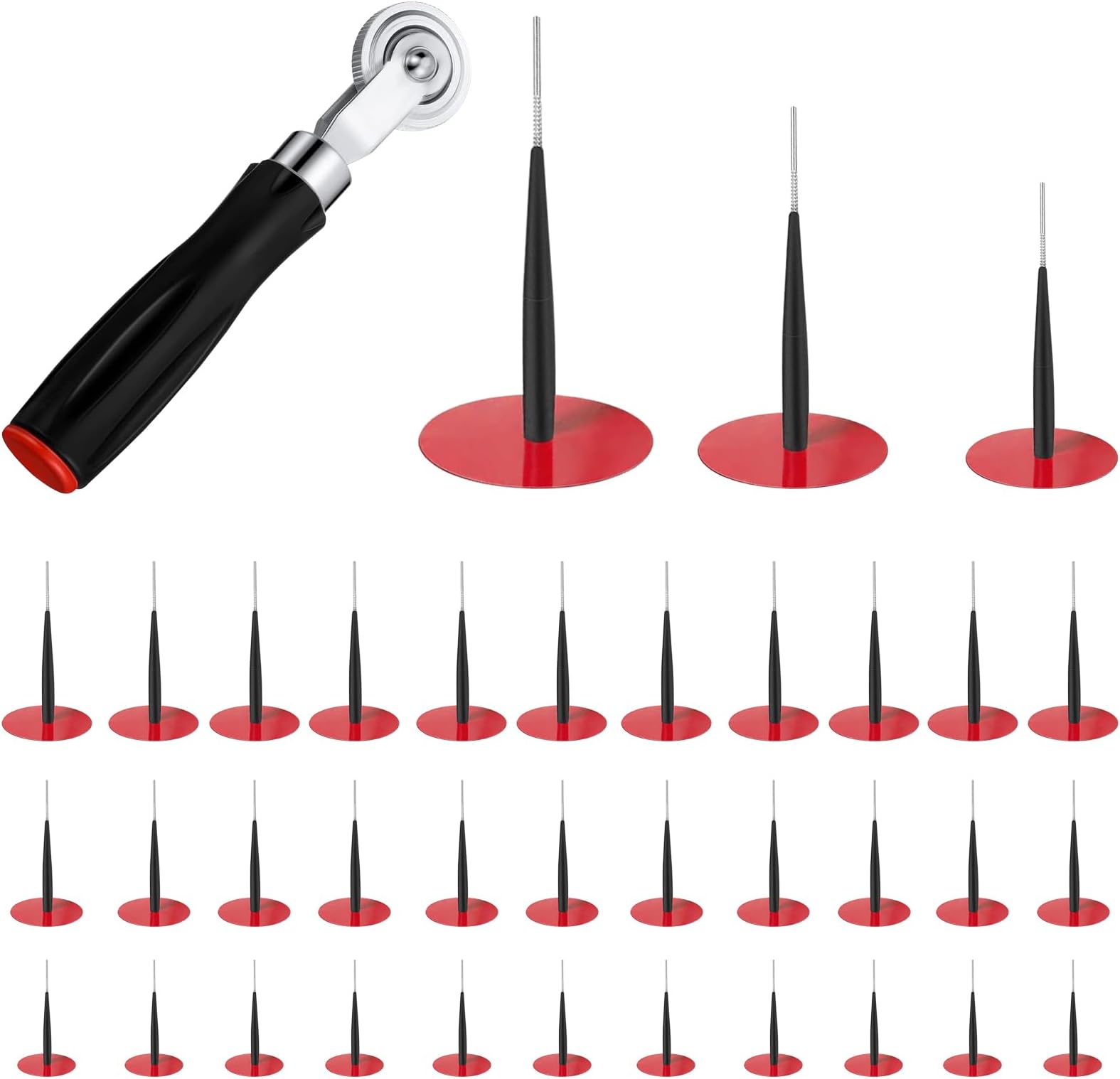 Hanperal 24Pcs Rubber Tire Repair Patch/Plug Combo Automotive