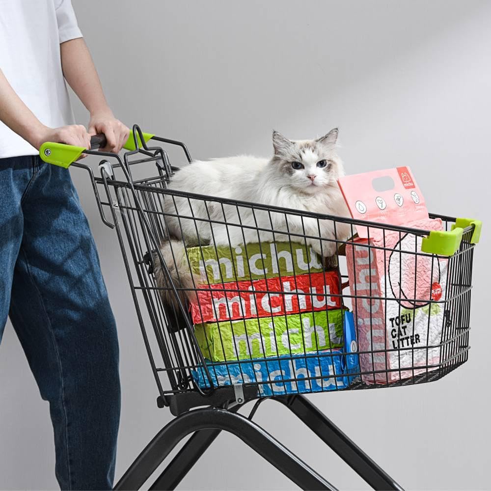 Michu Arena para gatos de tofu para gatos, la mejor arena para gatos, arena natural aglutinante para gatos, 2.5 kg/2,494.8 g, 5 aromas (Ocean Fresh, paquete de 2)