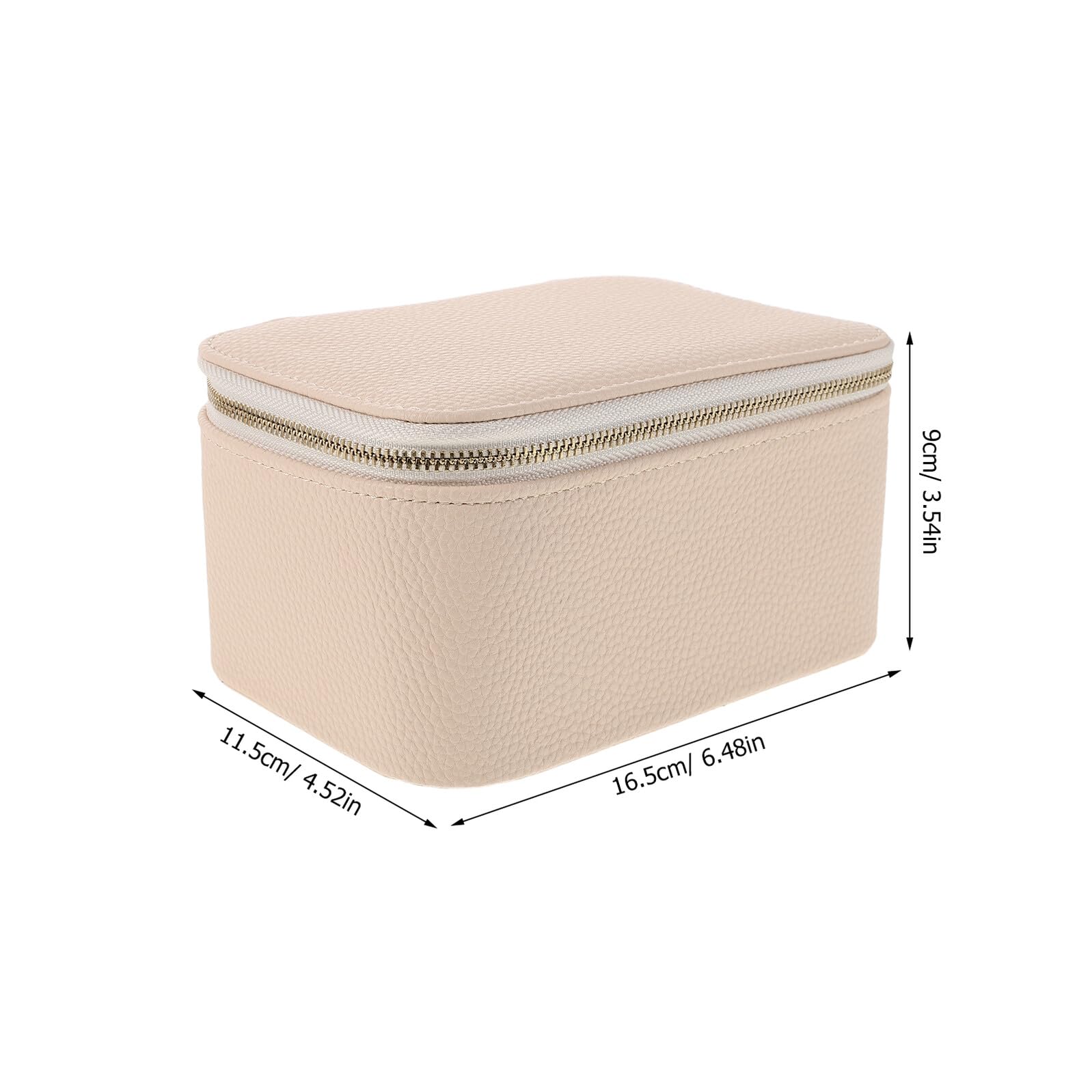 Petite Boîte à Bijoux de Voyage 8 Pièces en Pu Velours