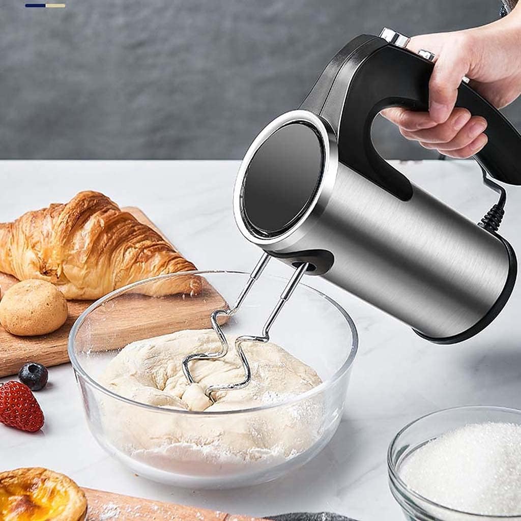 Hand Mixer Professional Food Cake Mixer for Baking 5 Speed with Turbo Function Includes Extra Long Beaters and Dough Hooks Stainless Steel