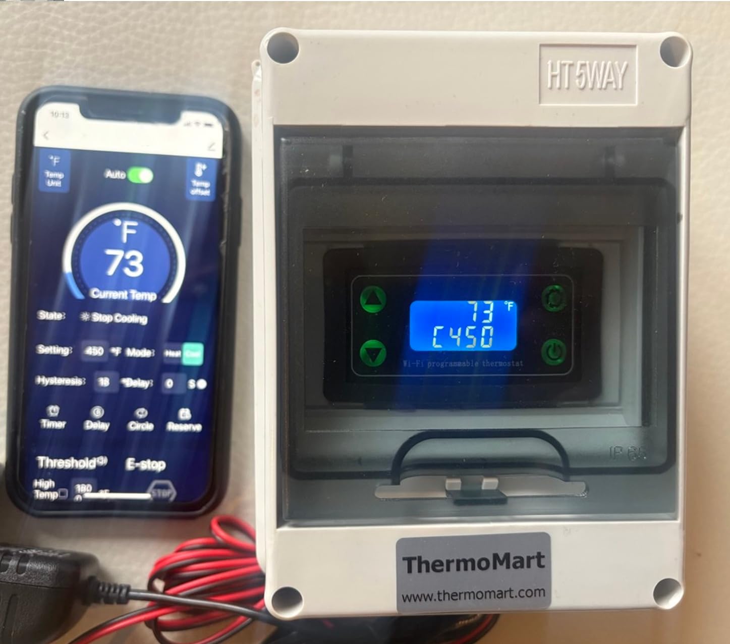 WiFi BBQ Temperature Controller Charcoal Wood Grill Smoker Waterproof Plug and Play Smart Pit Fan+12VDC +Timer