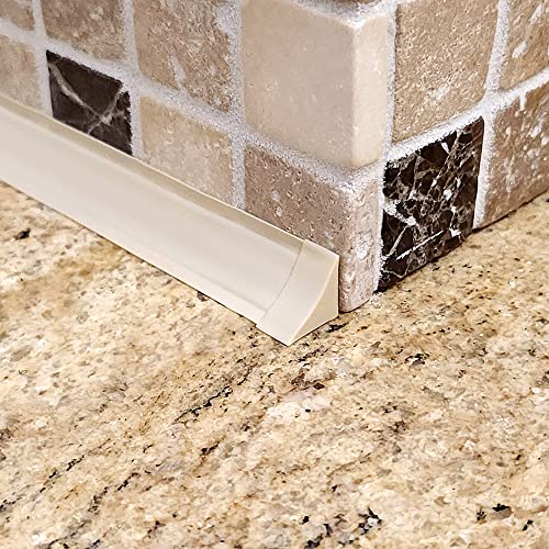 Image of InstaTrim End Caps - 10 Ivory 3 /4 inch Wide Caulk Strip End Cap Pieces - Trim for Corners - Paintable
