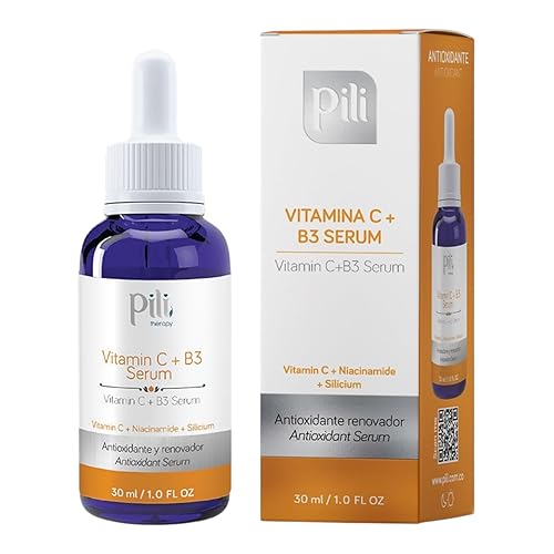 Miniatura 9 de Pili Suero de vitamina C con niacinamida y silicio orgánico  Suero facial iluminador, hidratante y antienvejecimiento para todo tipo de piel,