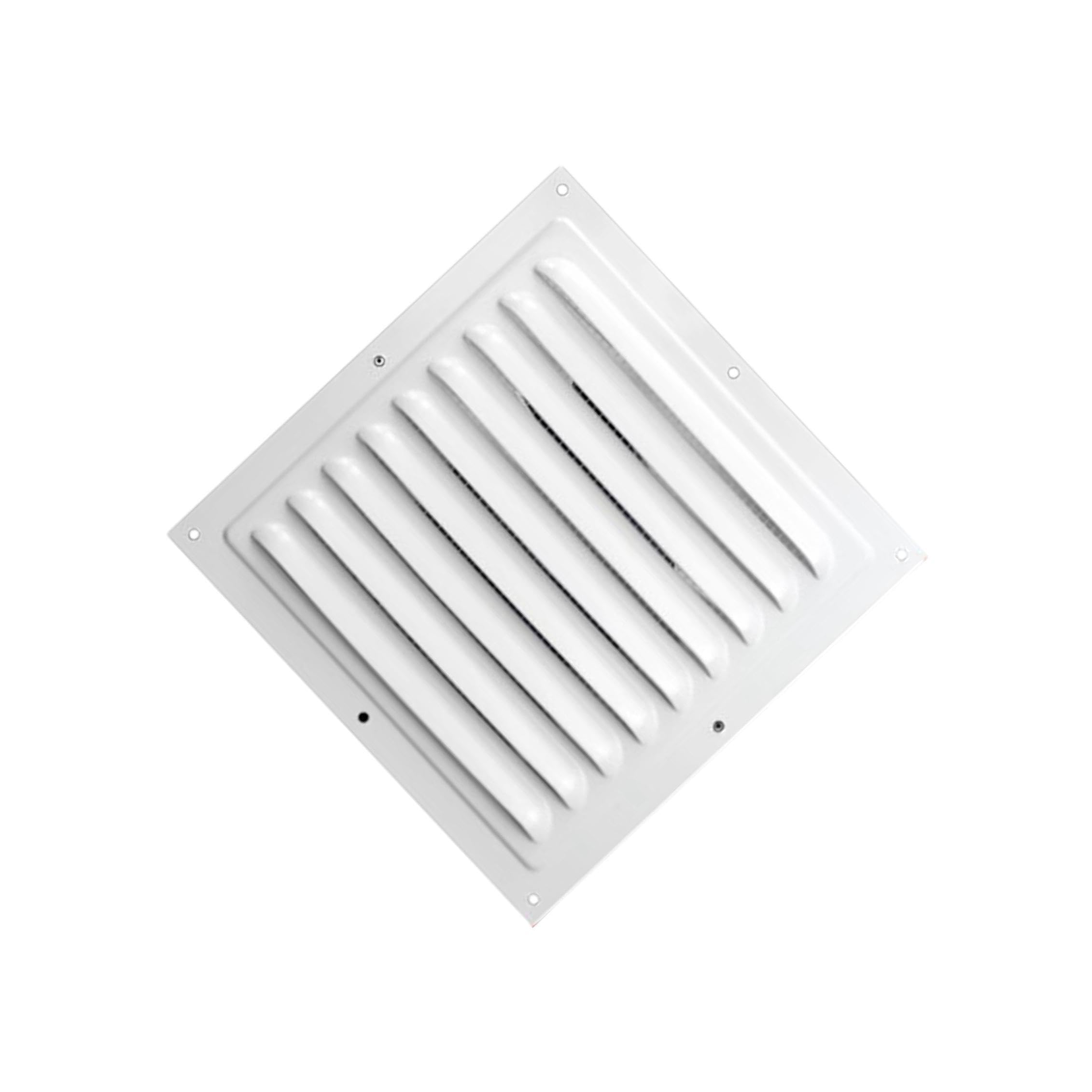 Twisaxc White Modern Square Air Vent Cover Easy To Install Adding Chic Style To Home Office Bathroom Spaces While Aiding Air Vent Louver Ventilation Cover Ceiling, 20Cm