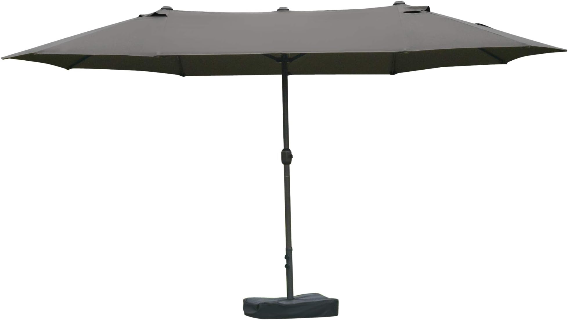 Outsunny Parasol de jardin XXL dim. 4,6L x 2,7l x 2,4H m ouverture