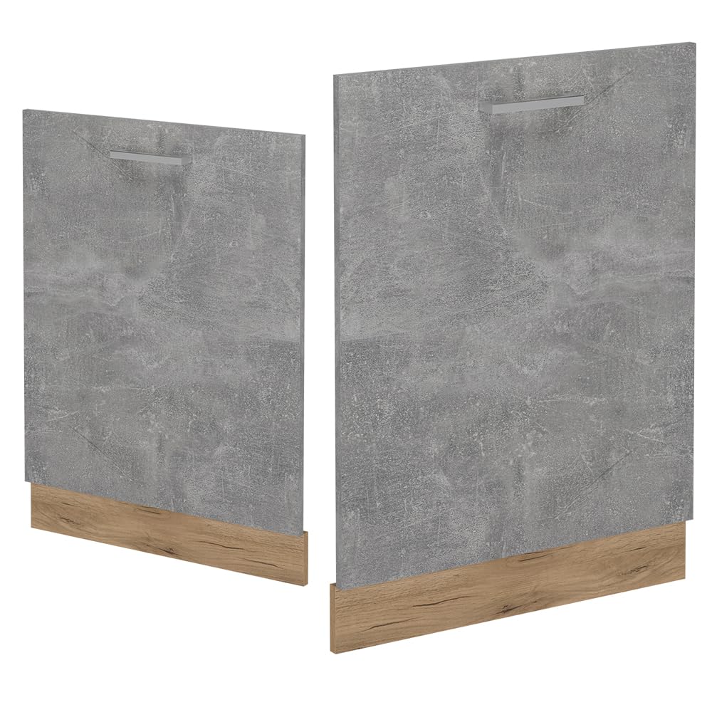 Vicco Geschirrspülblende R-Line, Beton, 60 cm