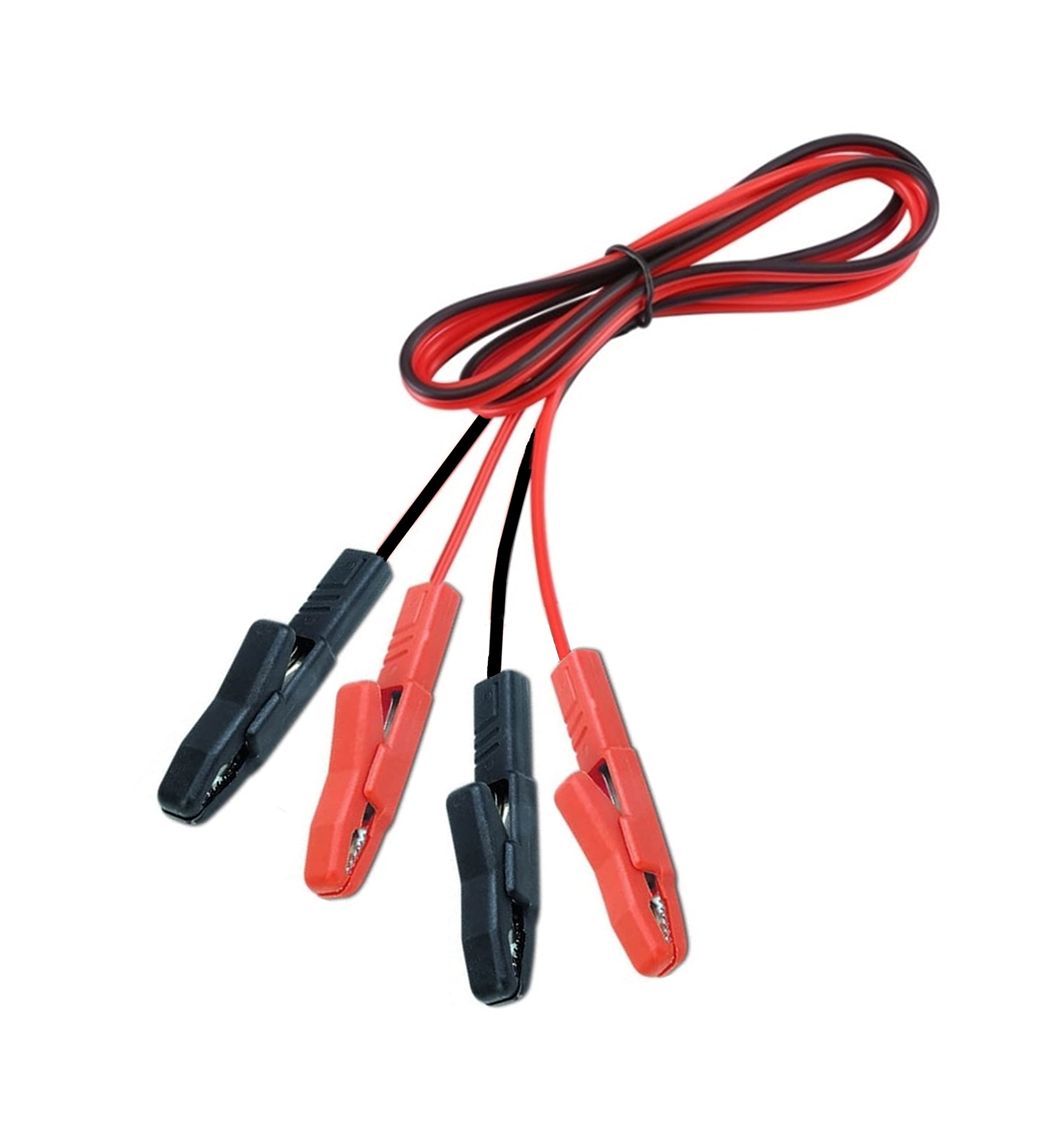e4u Quality 80mm Fully Insulated Alligator/Crocodile Clip To Alligator/Crocodile Clip Red Black Test Probes Pair – 1.5 MTR (B09WLQKHDY) Amazon Price History, Amazon Price Tracker