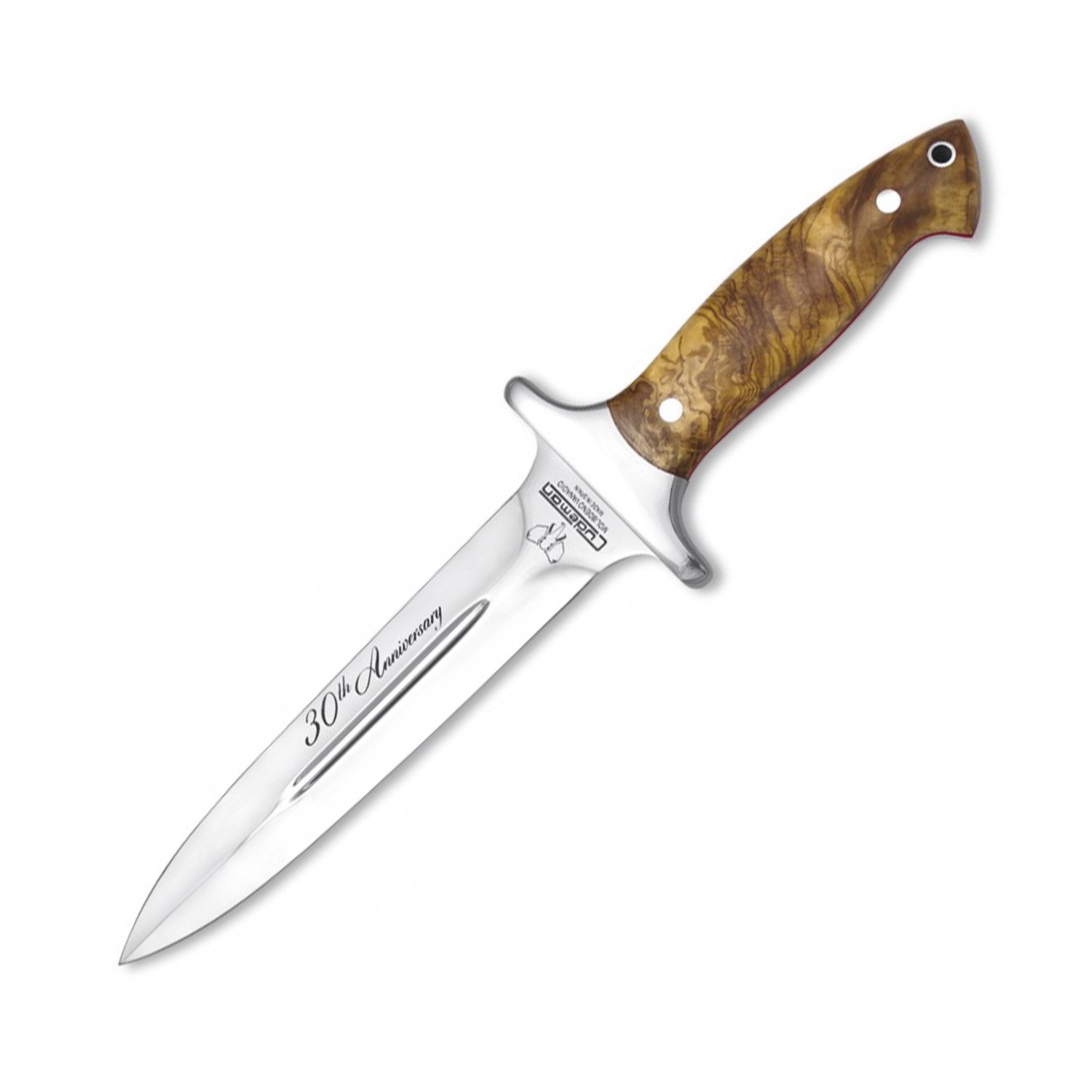 Cudeman Special Hunting Fixed Blade Knife 30 th Anniversary 156-LP with Total Blade Length 18cm of Mova Steel