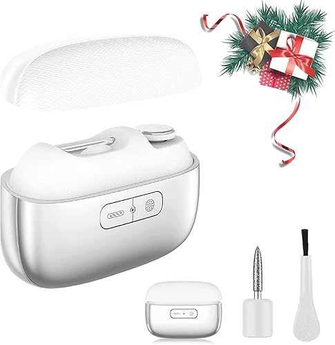 Cortaúñas eléctrico automático 3 en 1 con pulido, pulidor eléctrico mejorado de uñas con luz LED y almacenamiento de restos de uñas, cortaúñas