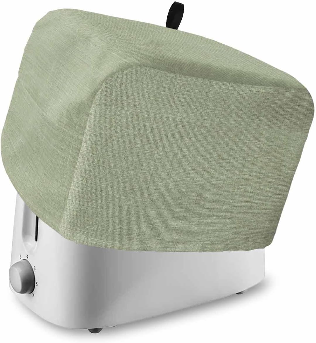 Toaster Cover 4 Slice Beige Linen Texture Toaster Oven Cover with Pockets Farmhouse Solid Color Dustproof Bakeware Protector Small Kitchen Appliance Dust Covers and Fingerprint Protection for Women