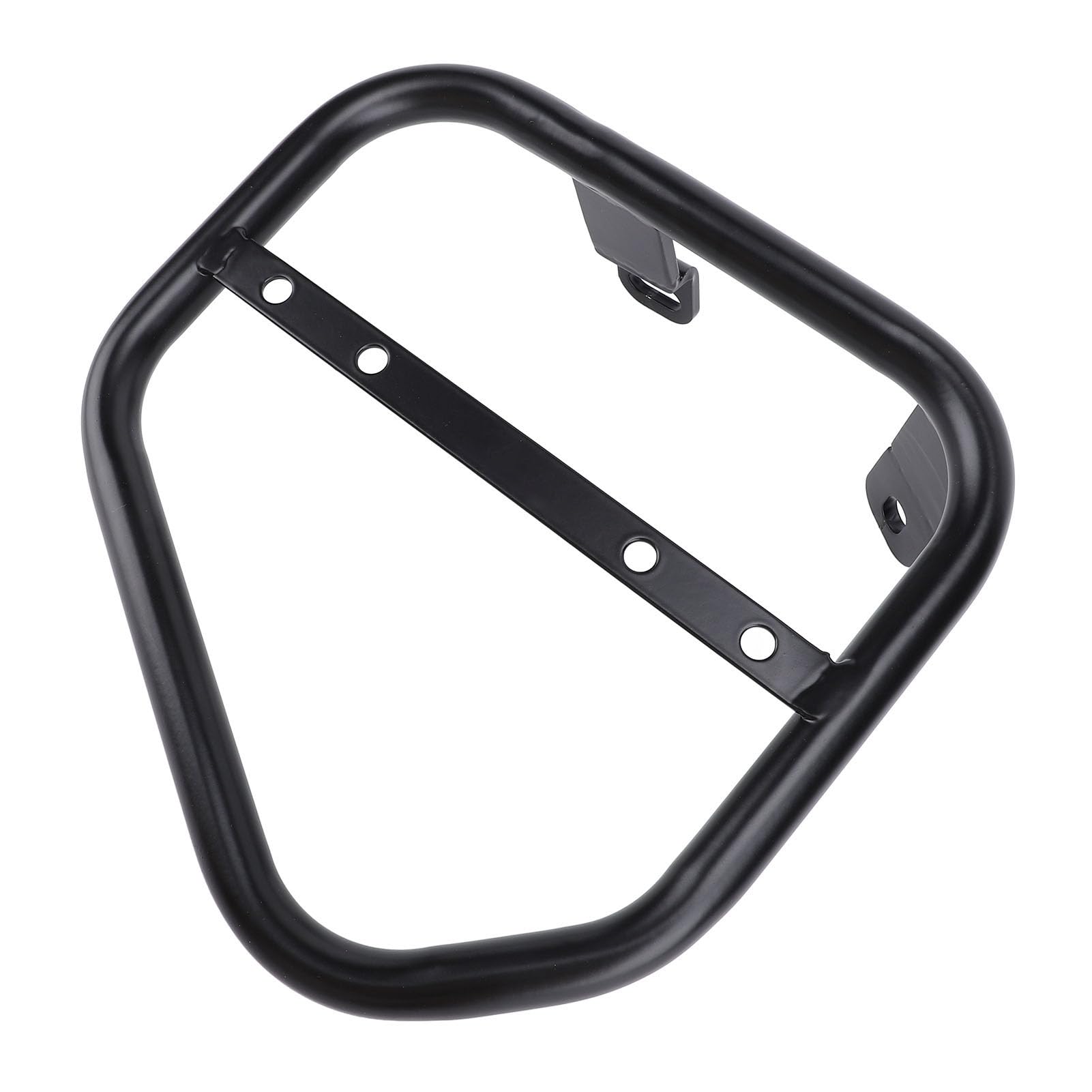 Cocoarm Motorrad-Seiten-Kofferraumtaschenhalterung, Eisen-Seiten-Satteltaschen-Stützträger, 17-mm-Rohr, Zusätzlicher Stauraum, ohne Bohren, Schwarz Eloxiert, für Scrambler 400 800 2015 Bis 2022