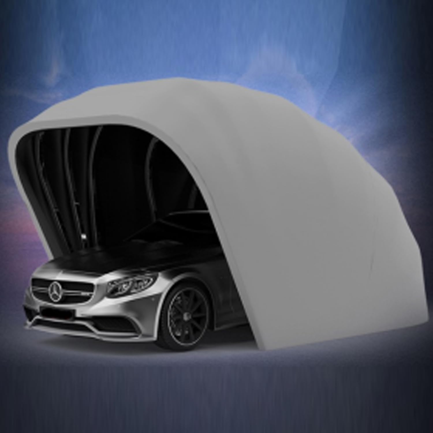 Tenda pieghevole semi-automatica per tettuccio auto, con protezione solare e antipioggia, per attività all'aperto