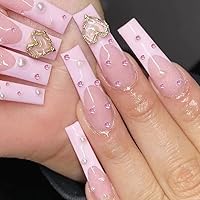 Vista 6 de 1792 calcomanías de perlas para la cara, gemas rosadas, diamantes de imitación autoadhesivos para cabello, ojos, uñas, maquillaje, cuerpo