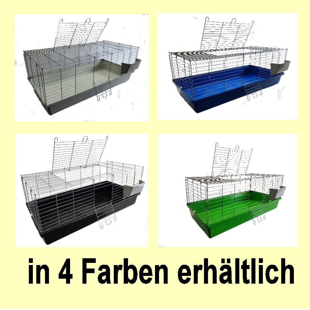 1,20 m Neues Modell Hasenkäfig Nagerkäfig Kaninchenkäfig Käfig Stall Meerschweinchen blau