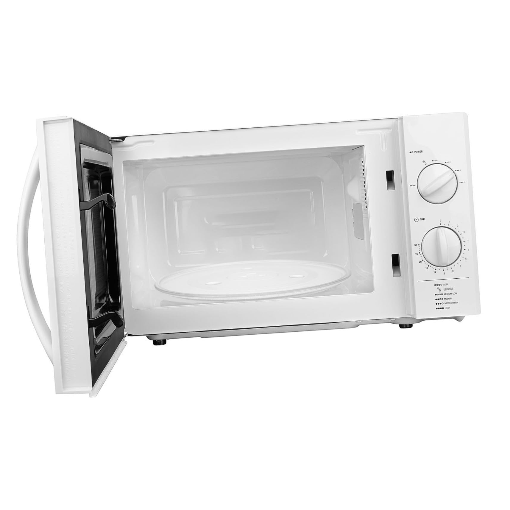 iplusmile Plato Giratorio de Vidrio Grueso para Microondas y Horno Plato de Cocina Resistente con Ranuras para Estable Repuesto Compatible con Múltiples Marcas y Modelos