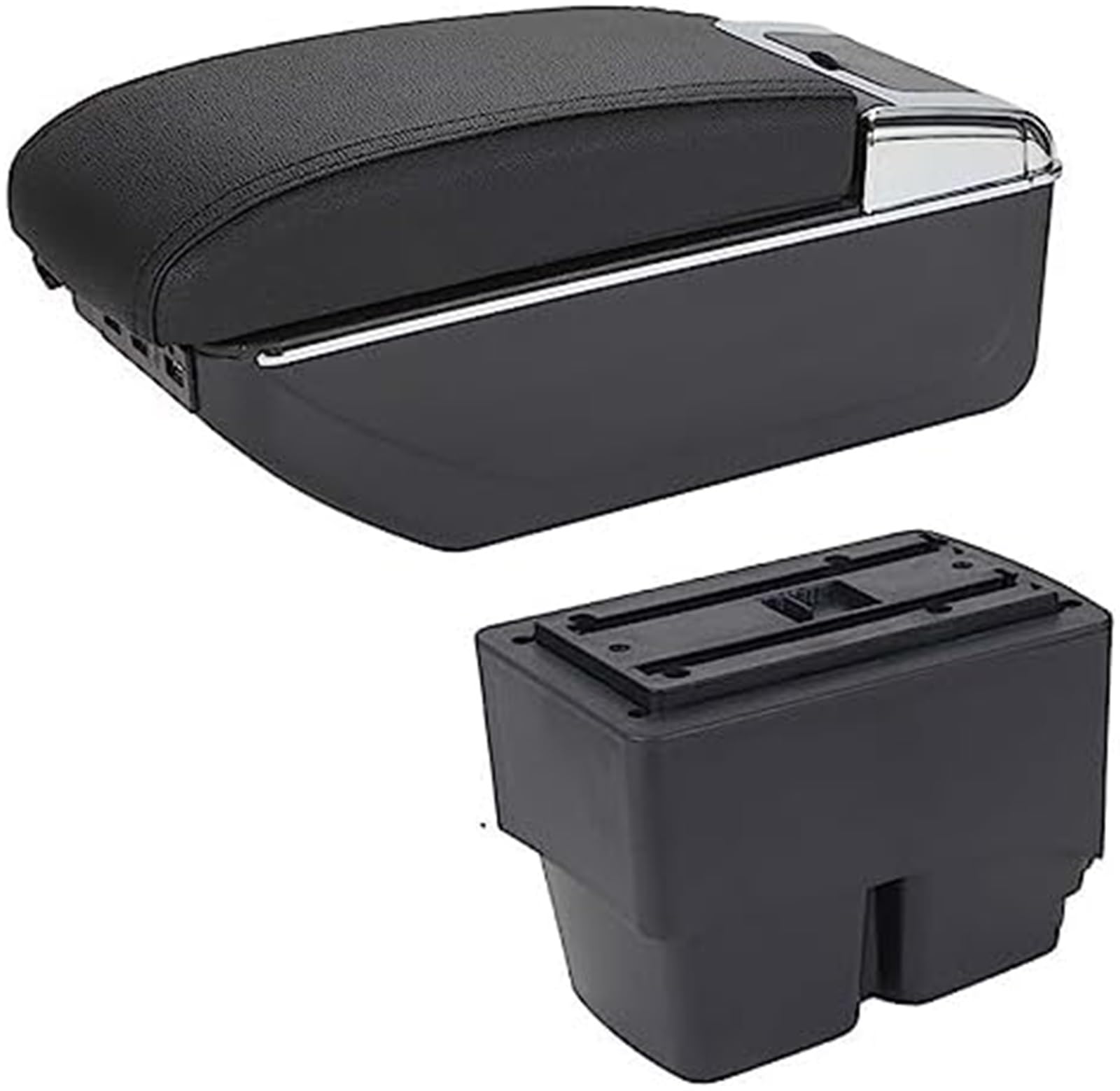 Ergonomiczne podparcie ramion kierowcy Schowek dla podłokietnika samochodowego, dla Forda dla Fiesta Mk7 2009-2017 Szczegóły wnętrza przechowywania Akcesoria