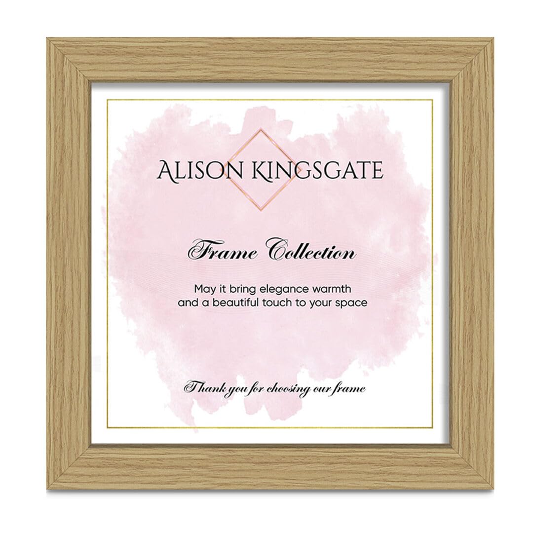 Alison Kingsgate Modern Light Oak Picture Frame for Photos - 45X45CM