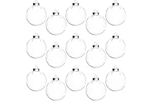 15 Pcs DIY Clear Plastic Balls for Crafts