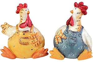 Chicken Statue 2-Pack Chicken Figurine Chicken Shape Craft Decorative Miniature Lovely Figurines