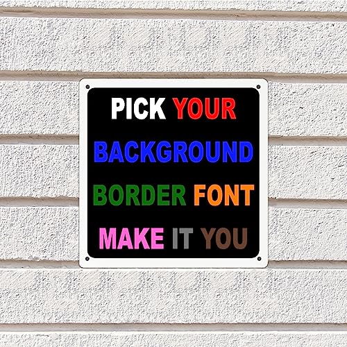 Personalized Custom Metal Sign with Your Own Image/Text/Photo/Logo, Custom Indoor/Outdoor Signs 8