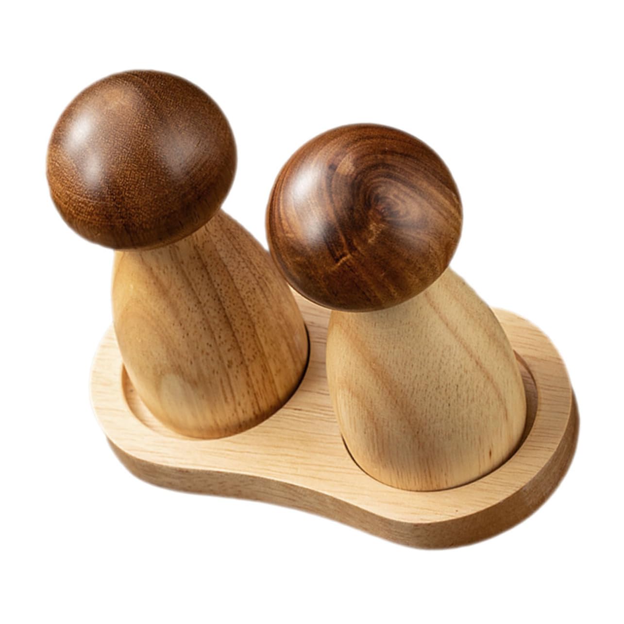 Moulin à poivre manuel en bois avec broyeur réglable et design créatif