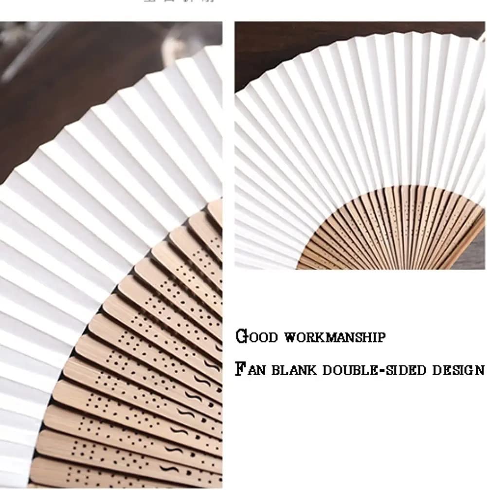 Abanico Plegable Abanico Plegable De Decoración Estilo Japonés, Papel Doble Cara, Abanicos Mano Portátiles Elegante Ventilador Manual(B)