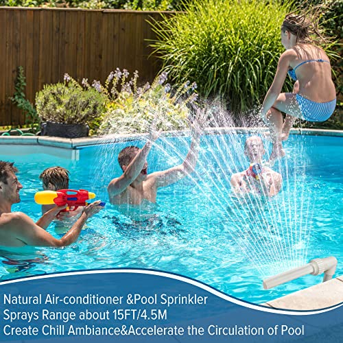 Pool Waterfall Fountains For Inground Pools And Above Ground Pools, Swimming Pool Accessories Sprinklers Chiller For Cooling Temperatures, Summer Pool Pond Water Aerator Sprayer For Garden Décor #TOP5