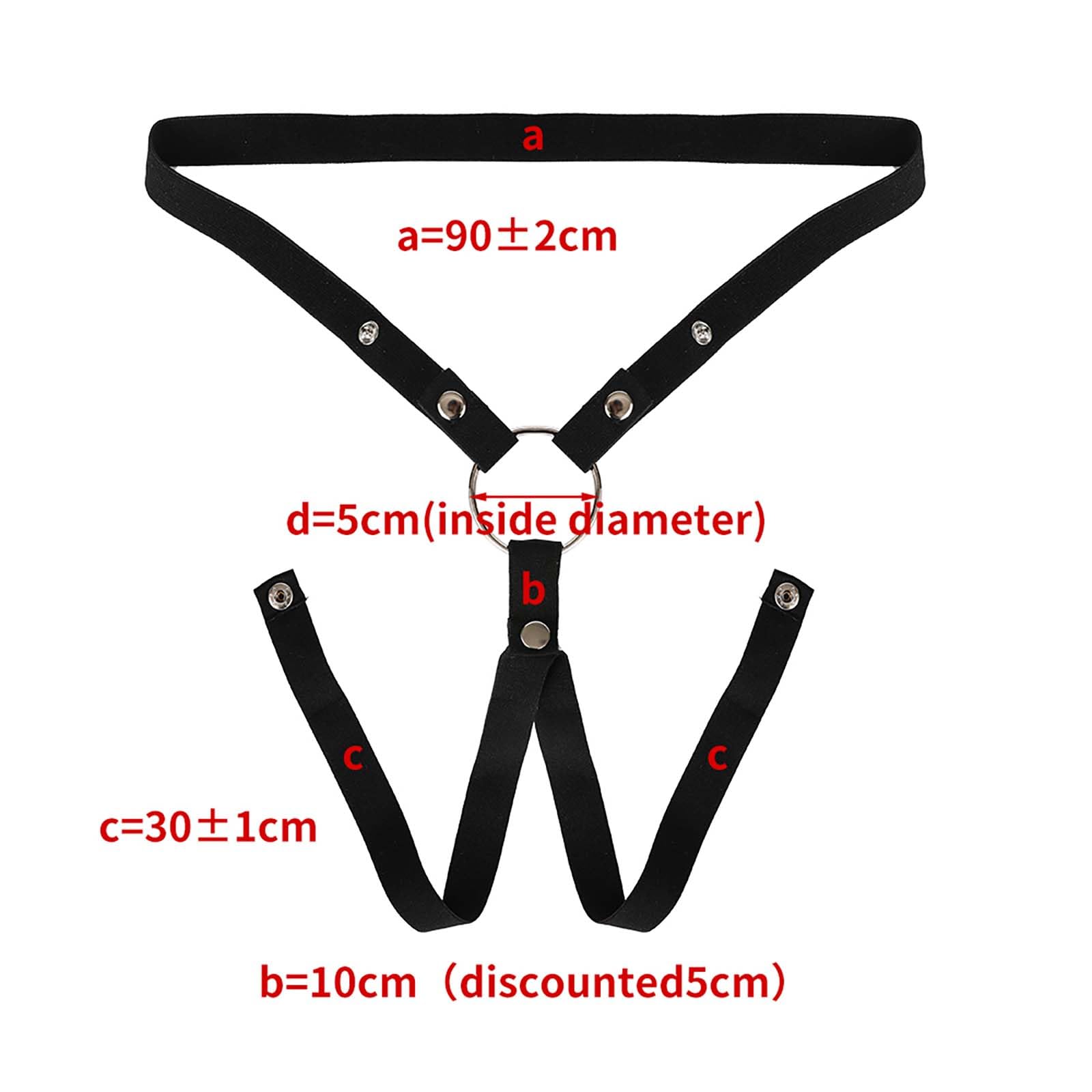 Set di Protezione con Gabbia Fitness invertita, Travestimento Maschile con Cintura Yoga Regolabile -A33IT