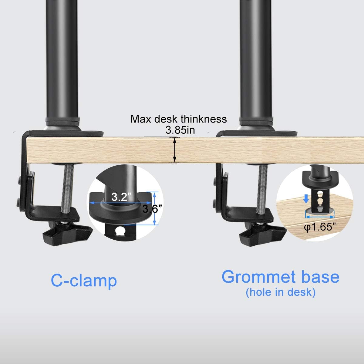 Bеѕt Dеаl Chеар 🛒 Suptek Dual Fully Adjustable Monitor Arm Stand Mount Fits Two Monitor Computer Screen 13-32 inch Up to 22lbs VESA 75 100 (MD94X2)