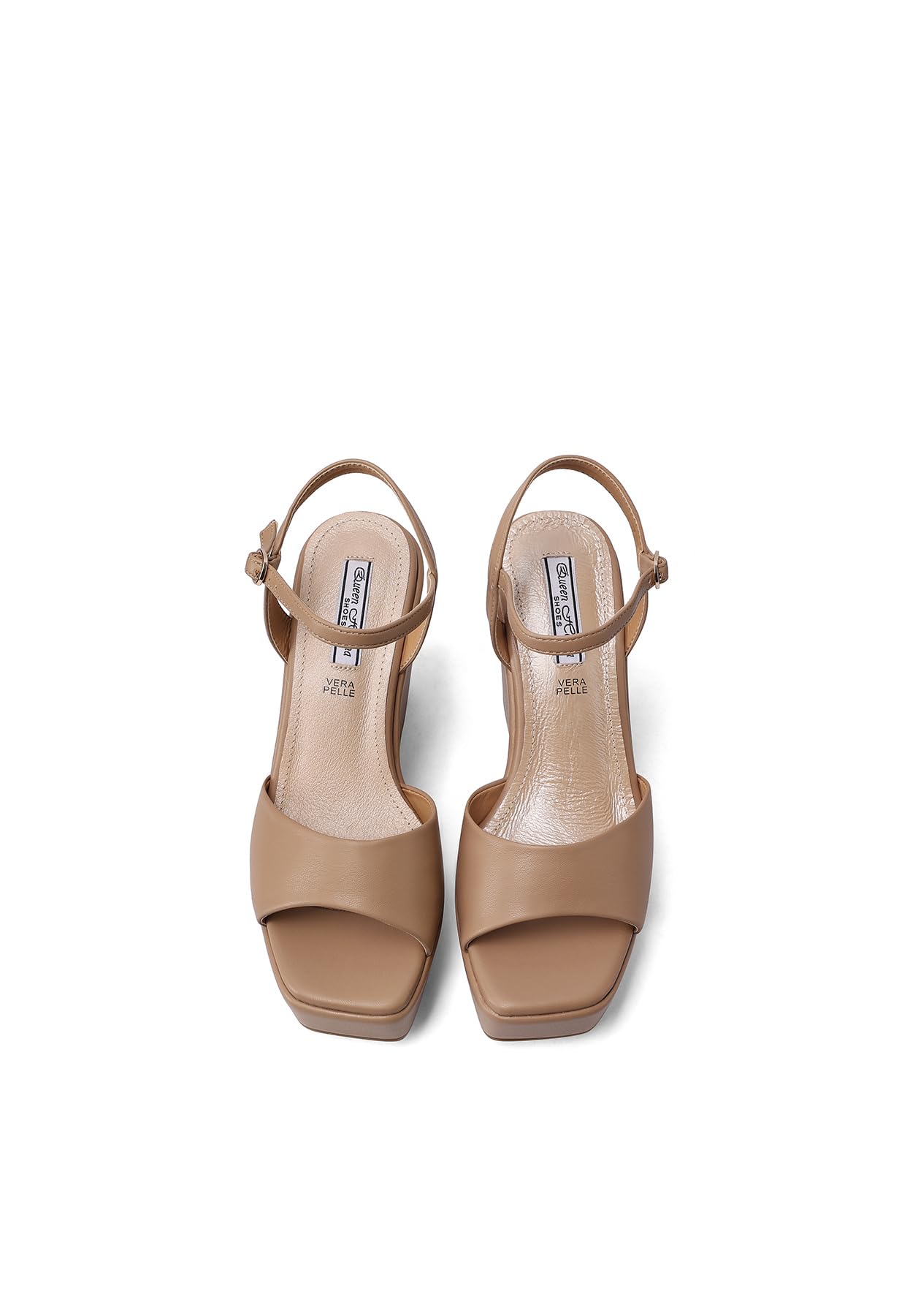 QUEEN HELENA Zeppe con Tacco Alto Sandali Alti con Plateau Casual Donna ZM9914