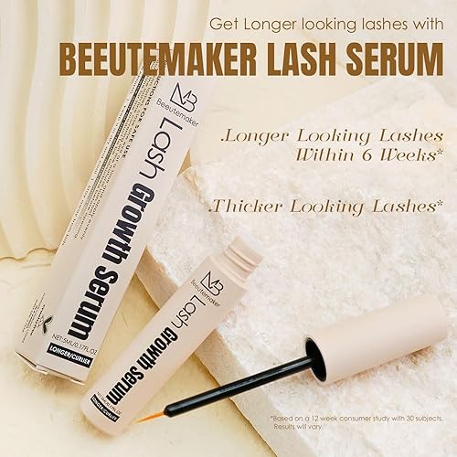 Miniatura 2 de Suero de crecimiento de pestañas 0.17 onzas líquidas0.17 onzas líquidas de suero avanzado para pestañas y cejas con biotina, péptidos y extractos