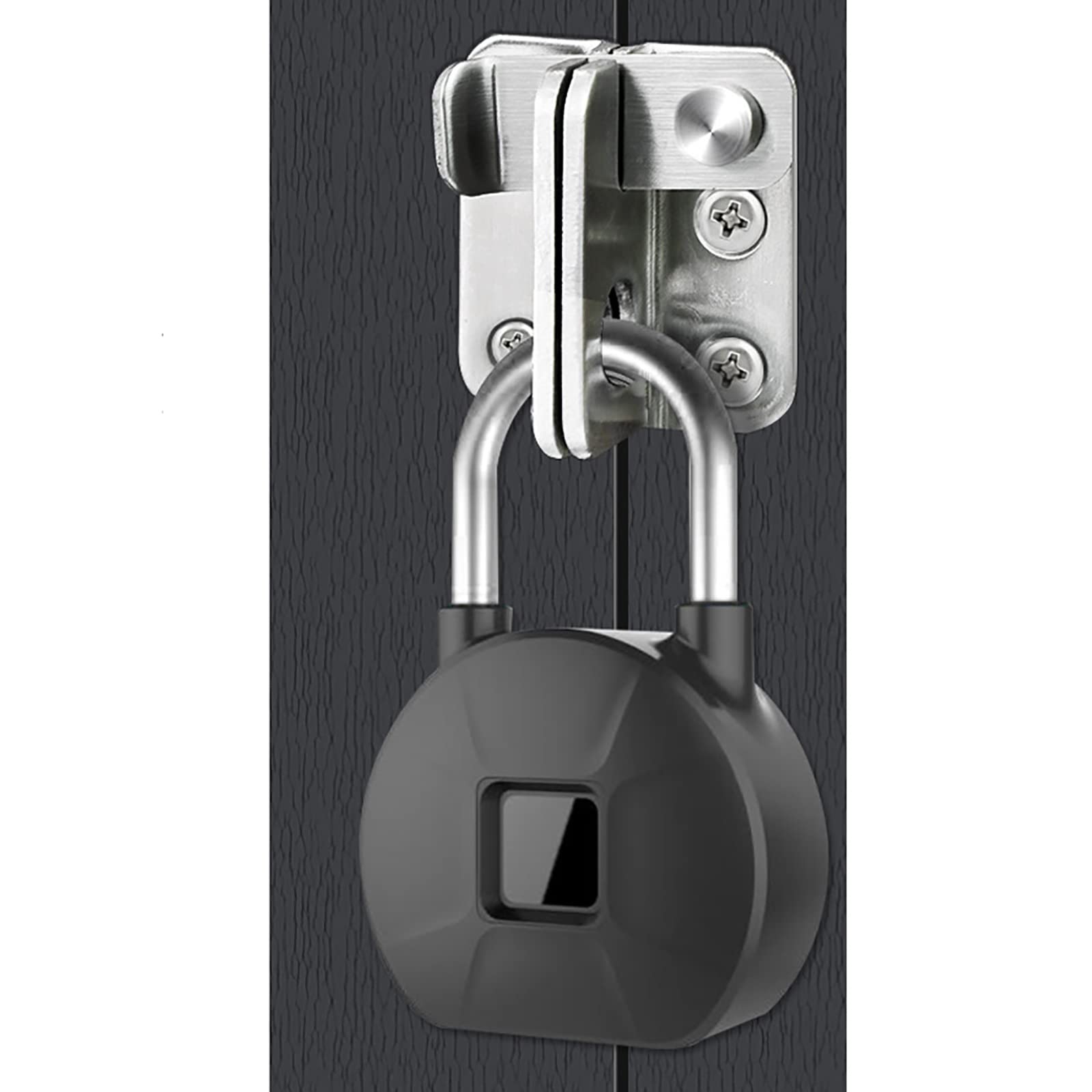 Candado Inteligente con Huella Dactilar Candado de huellas dactilares inteligente Cerradura casillero viaje Huella digital para Seguridad(Schwarz)