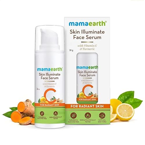 Miniatura 2 de Mamaearth Suero facial de vitamina C | con cúrcuma para piel radiante | Suero radiante para reducir líneas finas y arrugas | Sin parabenos ni