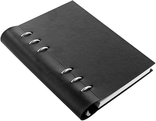 Miniatura 4 de Filofax Cuaderno de notas clásico recargable, negro, personal (6.75 x 3.75 pulgadas) a rayas, páginas de notas lisas y cuadrilares, planificador sin