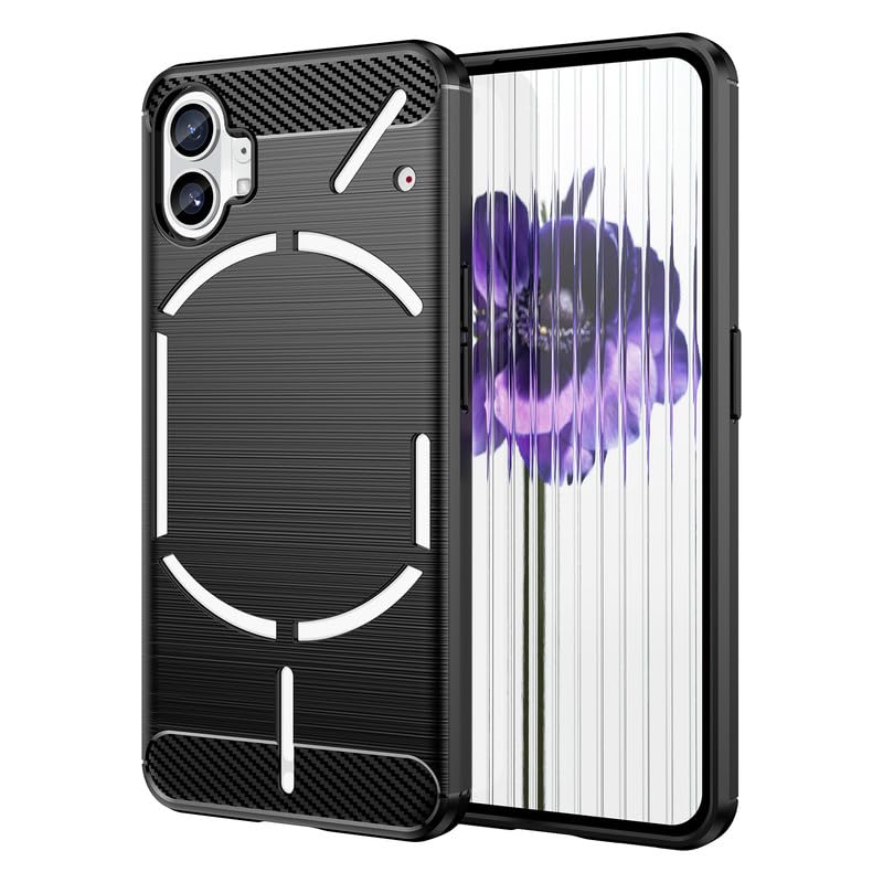 Image of Hybrid Carbon Fiber Back Case for Nothing Phone 1 (Black)