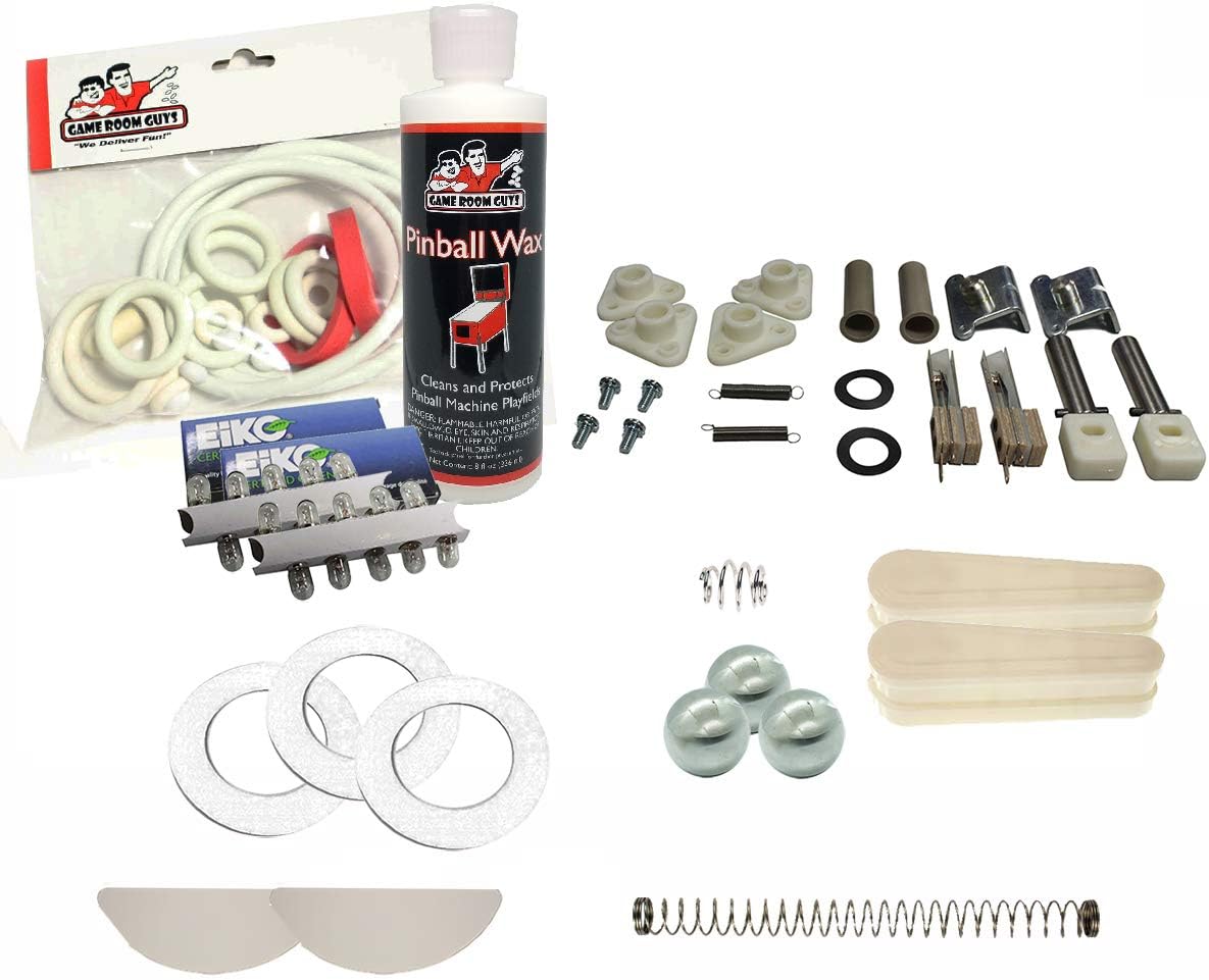 Game Room Guys 1983 Gottlieb Amazon Hunt Pinball White Premium Maintenance Kit