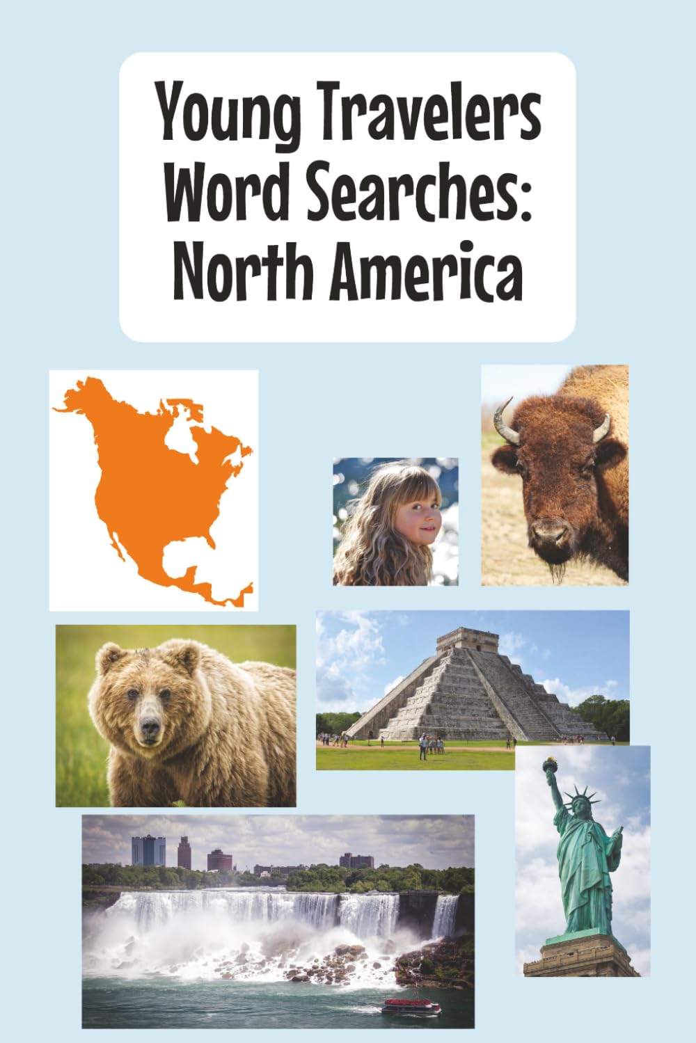 Young Travelers Word Searches: North America (Young Traveler Puzzle Books)