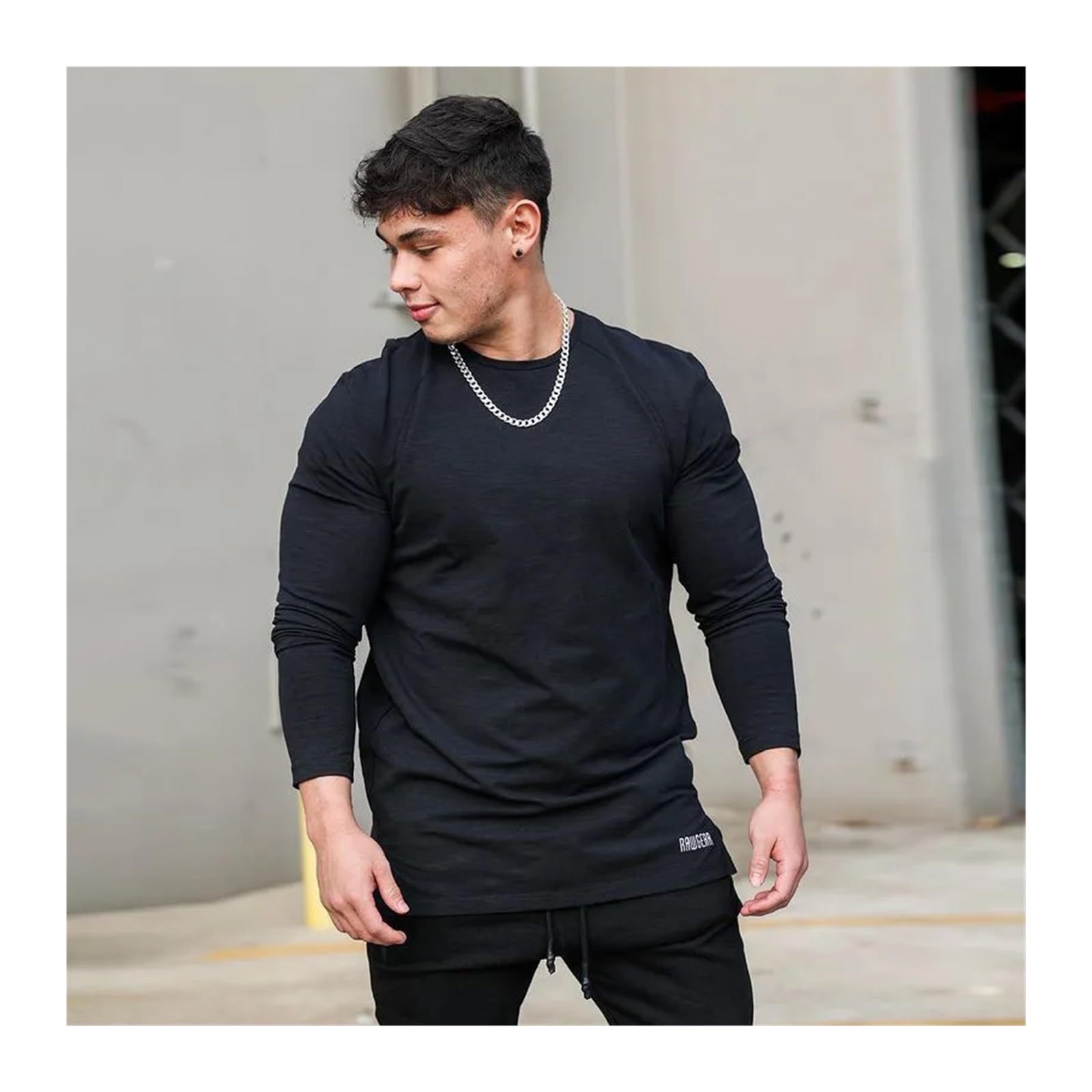Camisa de Manga Larga compresión Ajustada elástica sólida for Hombre, Camisetas Secado rápido for Gimnasio, Fitness, Correr, Ropa Informal for, Sudaderas