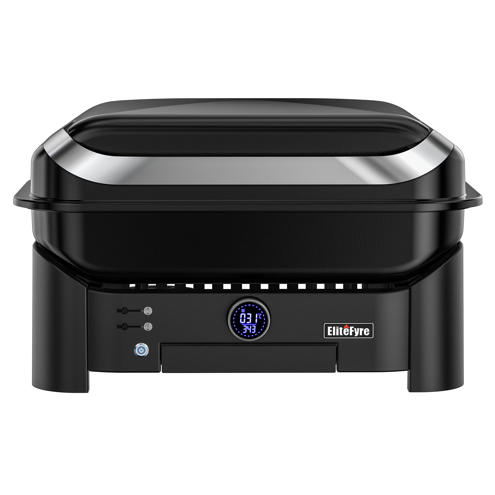 Volteq Smart Elektrogrill, 343°C Profi-Hitze in 20 Min, Tischgrill mit Fleischsonde & LED-Display, 1720 cm² Grillfläche, 6-in-1 Multigrill für Balkon & Terrasse, Emaille-Beschichtung